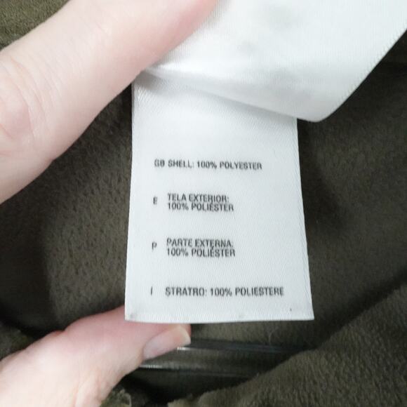 North Face Pullover Mens Medium Green TKA 100 Fleece Quarter Zip Outdoor Hiking‎ - Picture 11 of 13